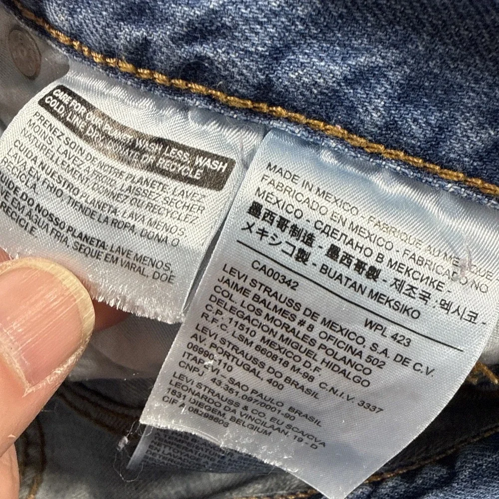 VTG‎ Levis 501 Jeans Mens 29x32 Light Wash Button Fly Denim Cowboy Y2K